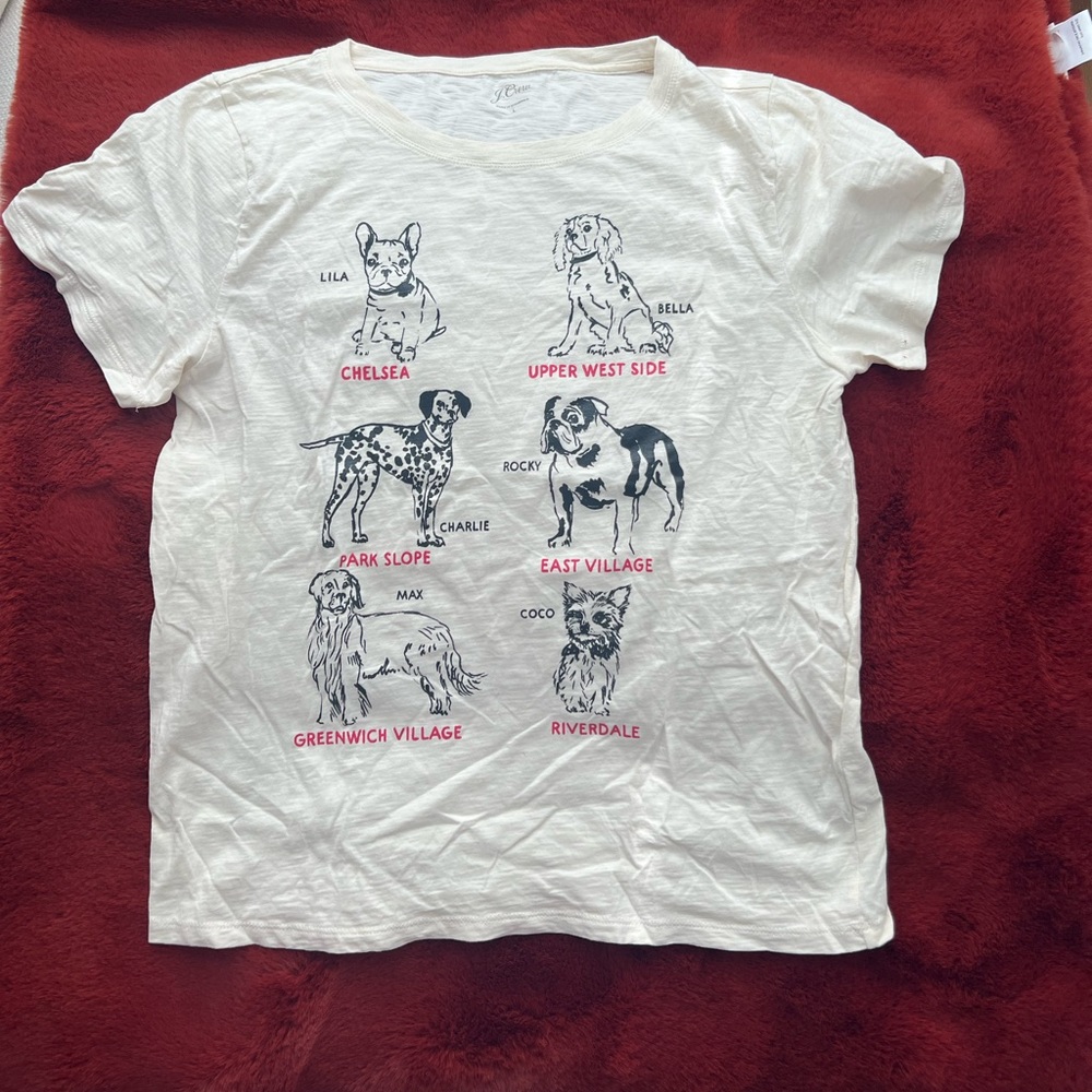 J Crew New York City Dog Shirt